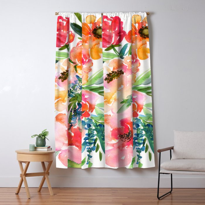 bouquet of huge peonies Window Curtain Gallery Image 5