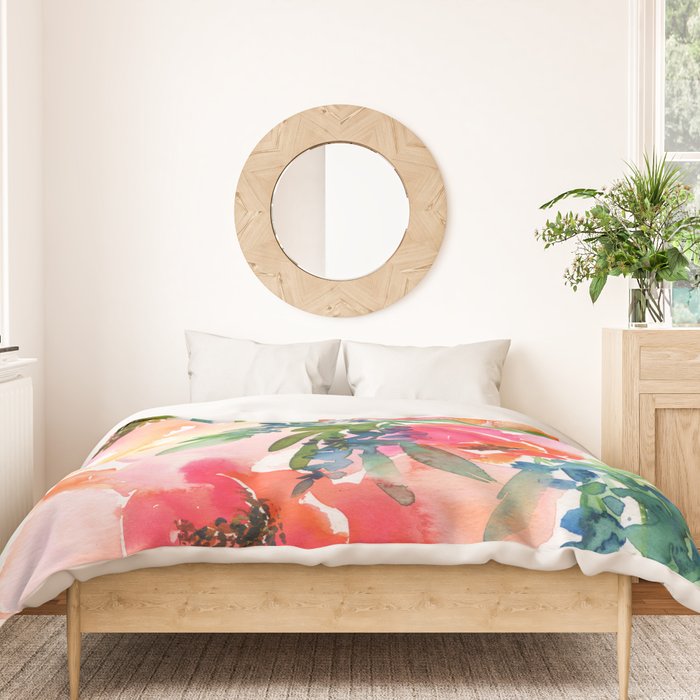 bouquet of huge peonies Duvet Cover Gallery Image 3