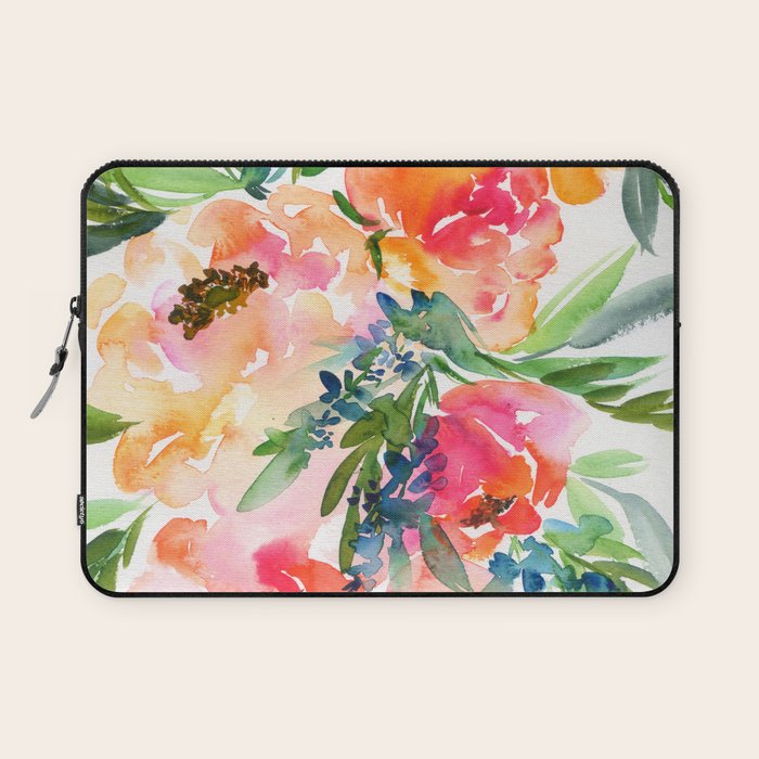 bouquet of huge peonies Laptop Sleeve Gallery Image 1