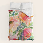 bouquet of huge peonies Duvet Cover Gallery Image 6