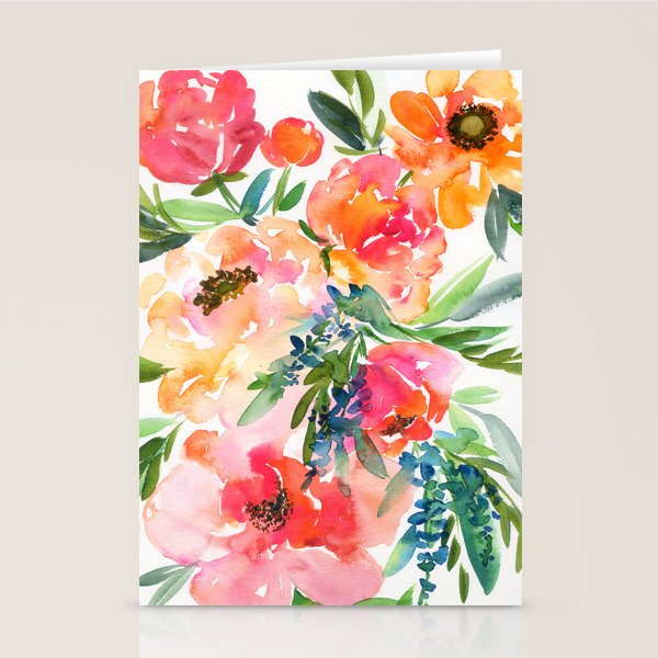 bouquet of huge peonies Stationery Card Gallery Image 2