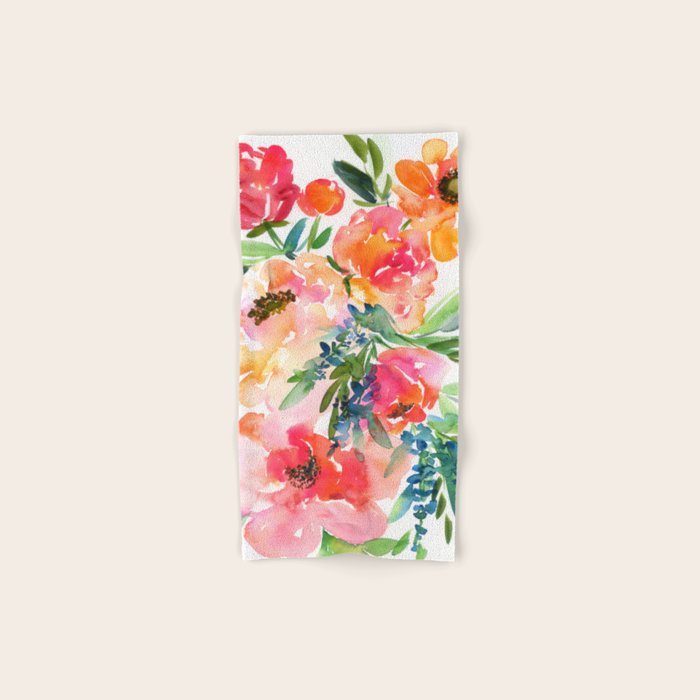 bouquet of huge peonies Bath Towel Gallery Image 1