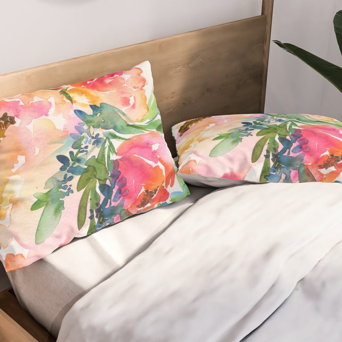 bouquet of huge peonies Pillow Sham Gallery Image 2