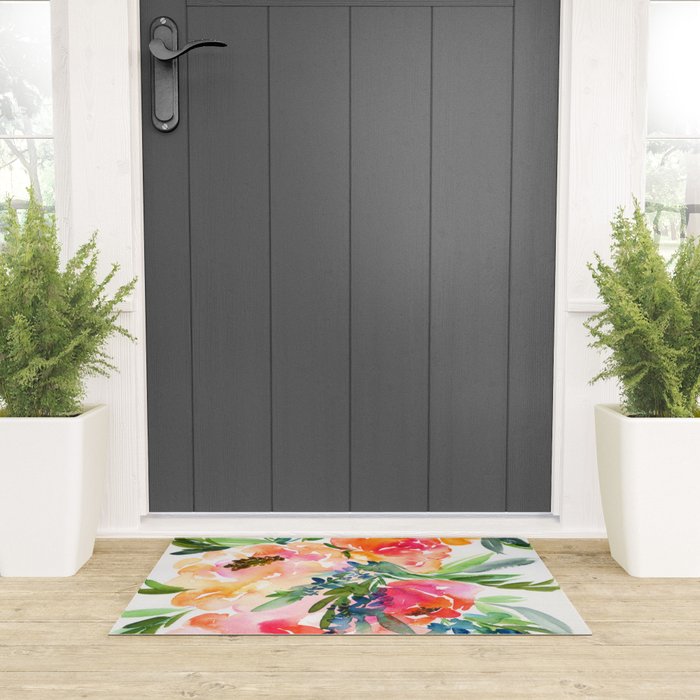 bouquet of huge peonies Welcome Mat Gallery Image 3