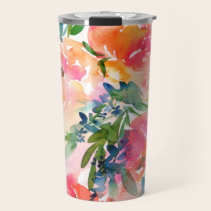 bouquet of huge peonies Travel Mug Gallery Image 1