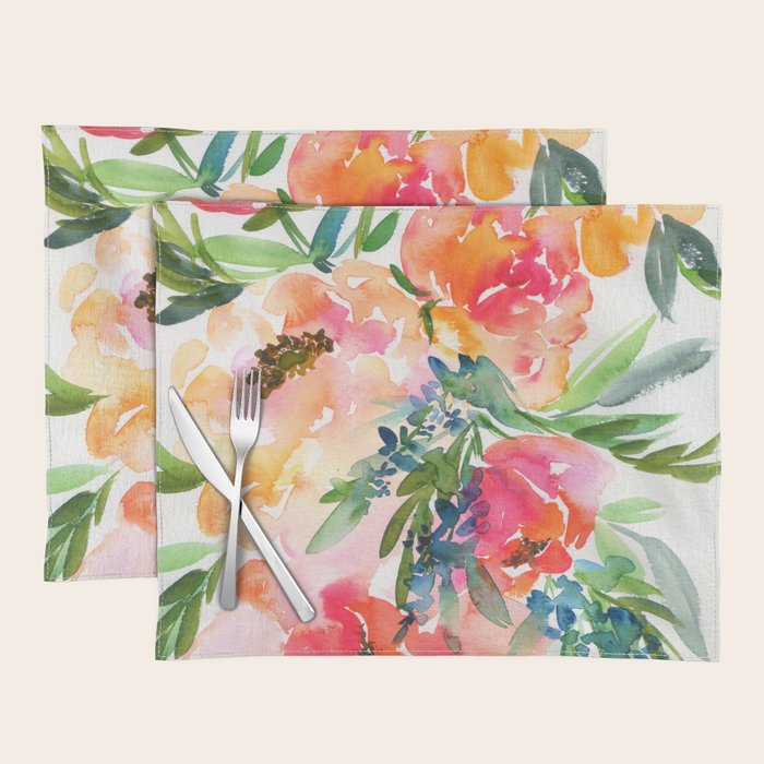 bouquet of huge peonies Placemat Gallery Image 1
