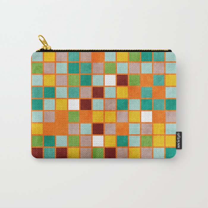 little sunny checkers Carry All Pouch Gallery Image 1