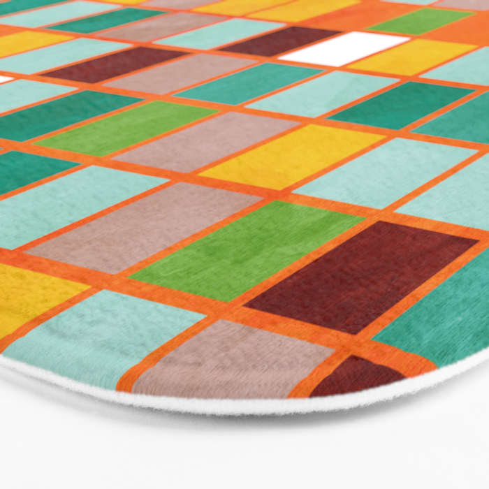 little sunny checkers Bath Mat Gallery Image 3