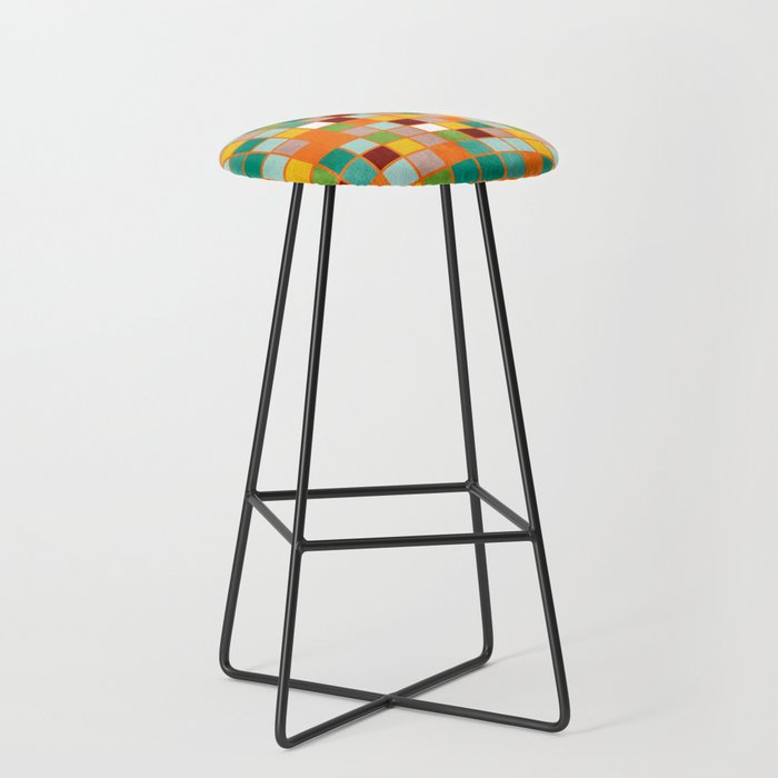 little sunny checkers Stool Gallery Image 1