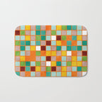 little sunny checkers Bath Mat Gallery Image 1