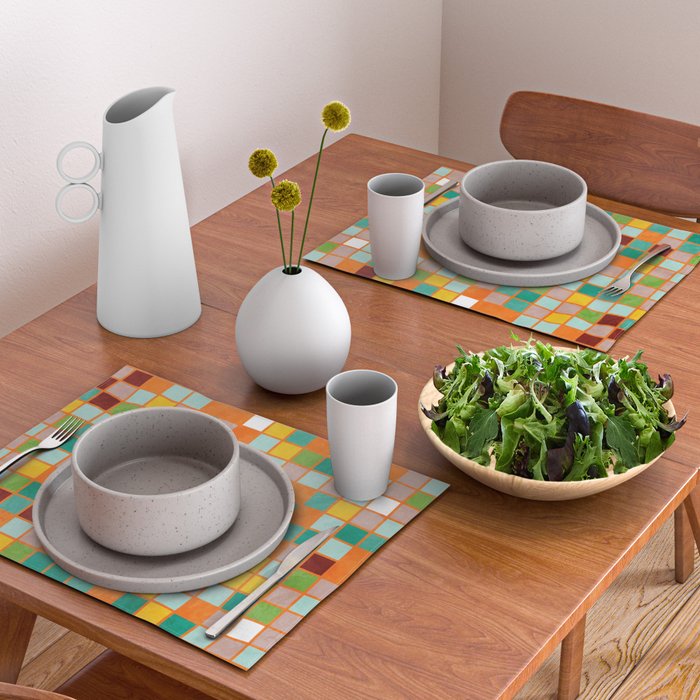 little sunny checkers Placemat Gallery Image 2