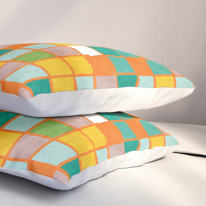 little sunny checkers Pillow Sham Gallery Image 3