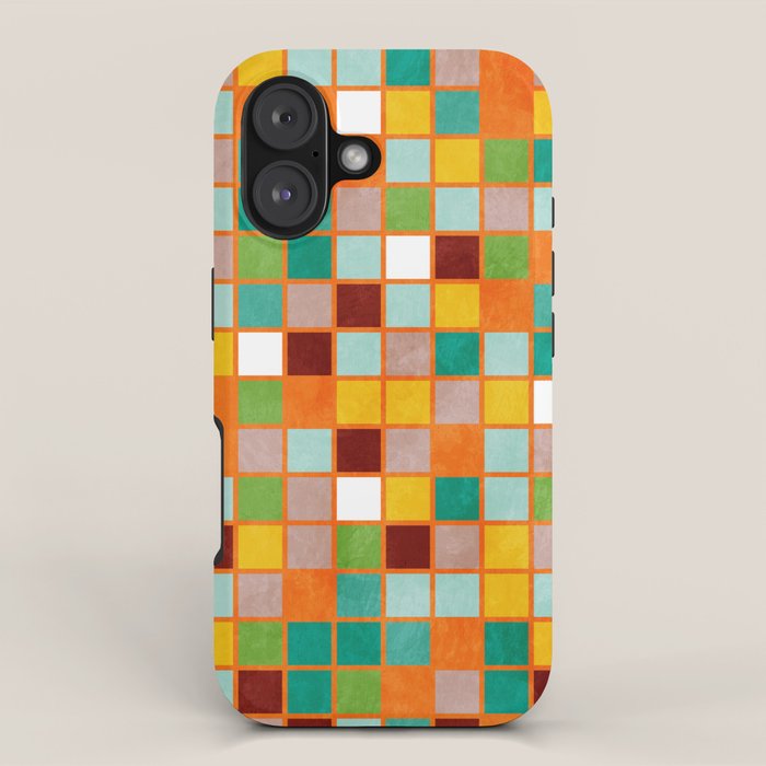 little sunny checkers iPhone Case Gallery Image 1