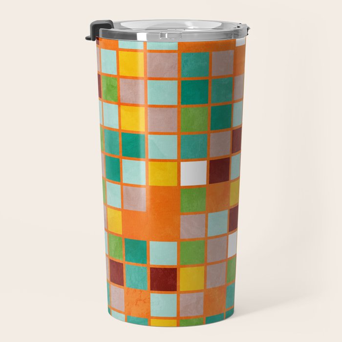 little sunny checkers Travel Mug Gallery Image 3