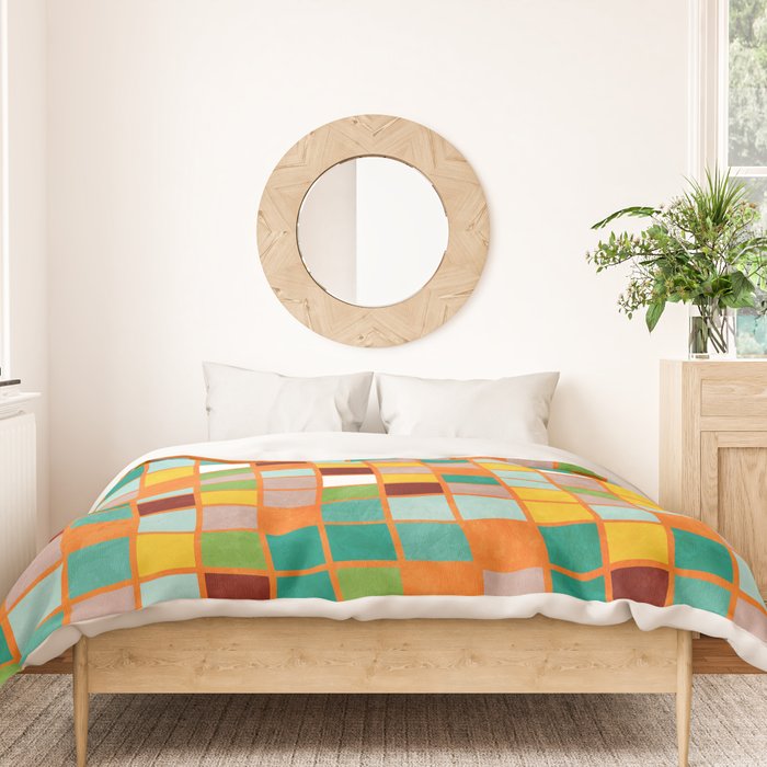 little sunny checkers Duvet Cover Gallery Image 3