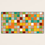 little sunny checkers Desk Mat Gallery Image 3