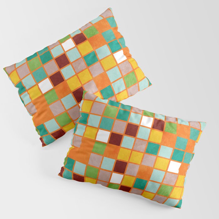 little sunny checkers Pillow Sham Gallery Image 3