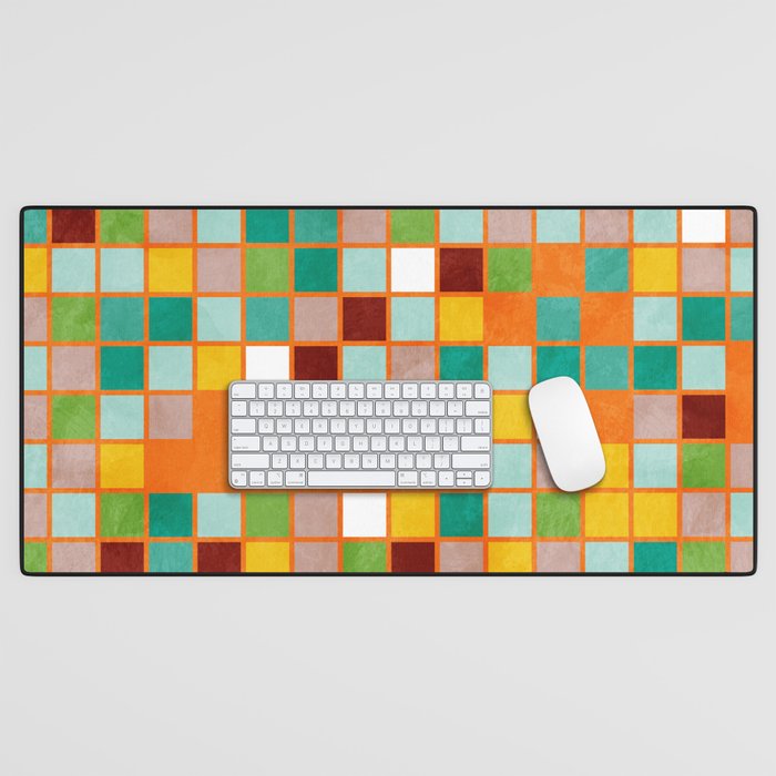 little sunny checkers Desk Mat Gallery Image 1
