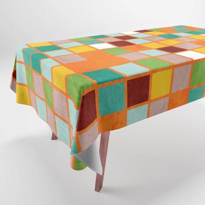 little sunny checkers Tablecloth Gallery Image 1