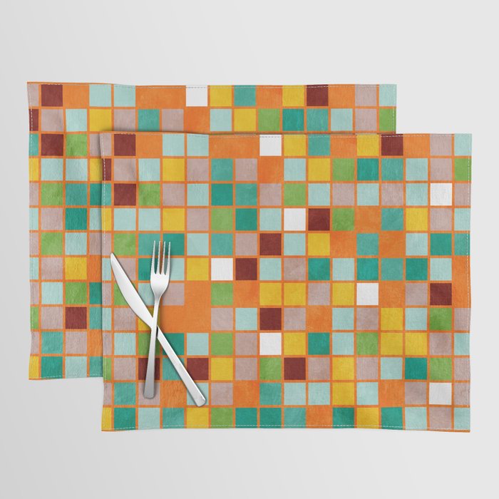 little sunny checkers Placemat Gallery Image 1