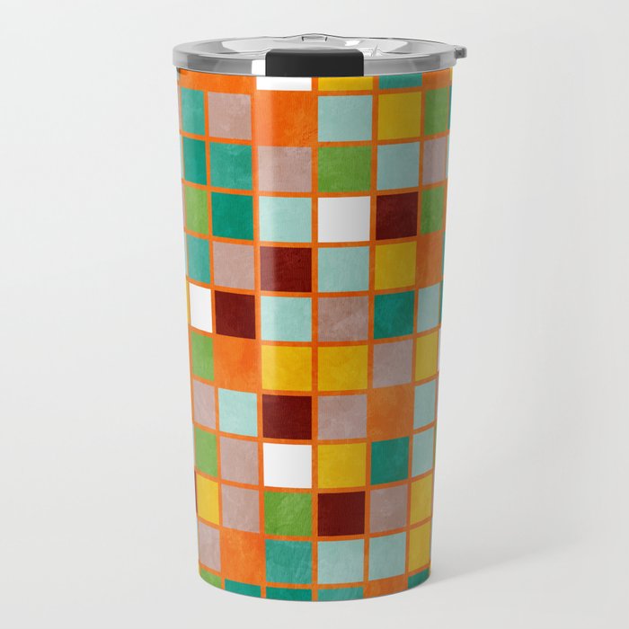 little sunny checkers Travel Mug Gallery Image 1