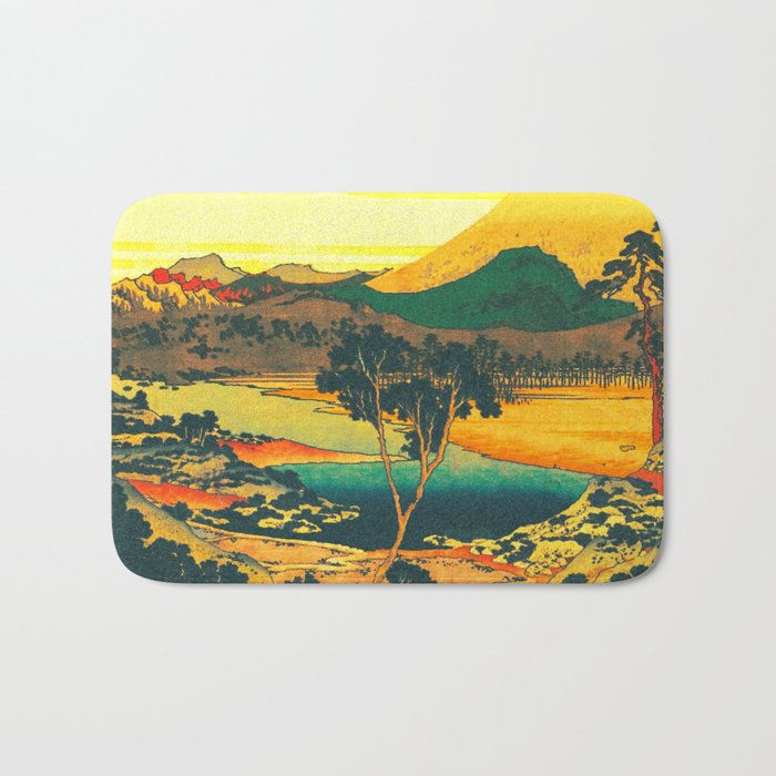 Watching the Elder at Kunihaga Bath Mat Gallery Image 1