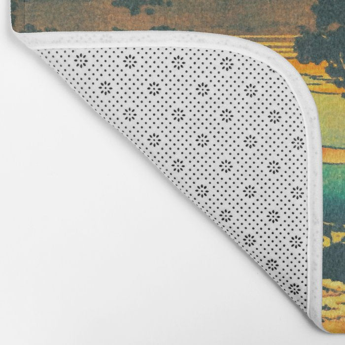 Watching the Elder at Kunihaga Bath Mat Gallery Image 2