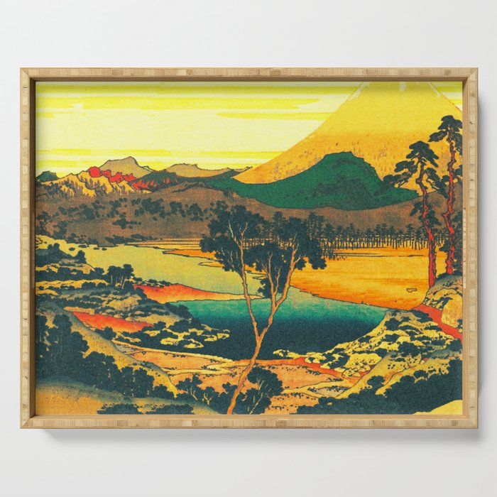 Watching the Elder at Kunihaga Serving Tray Gallery Image 1
