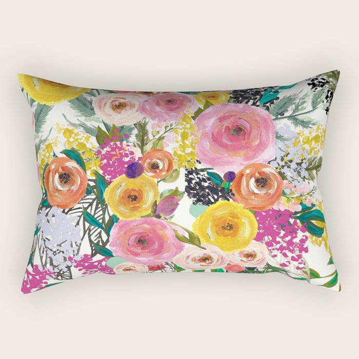 Autumn Blooms Rectangular Pillow Gallery Image 2
