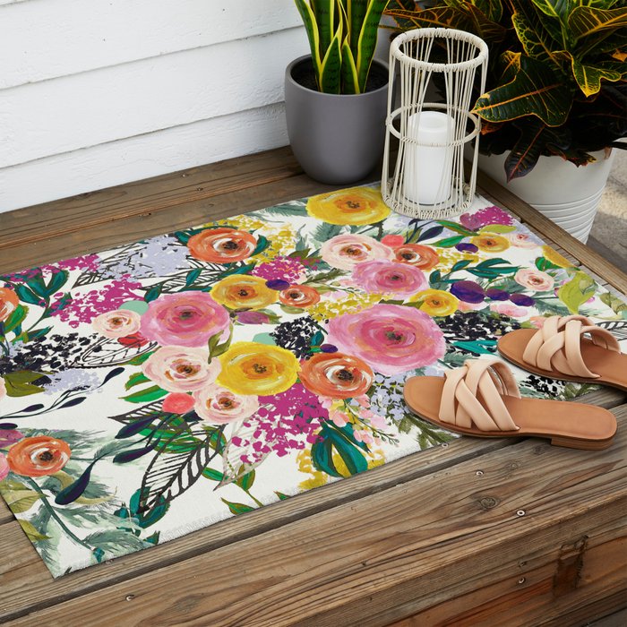 Autumn Blooms Outdoor Rug Gallery Image 2