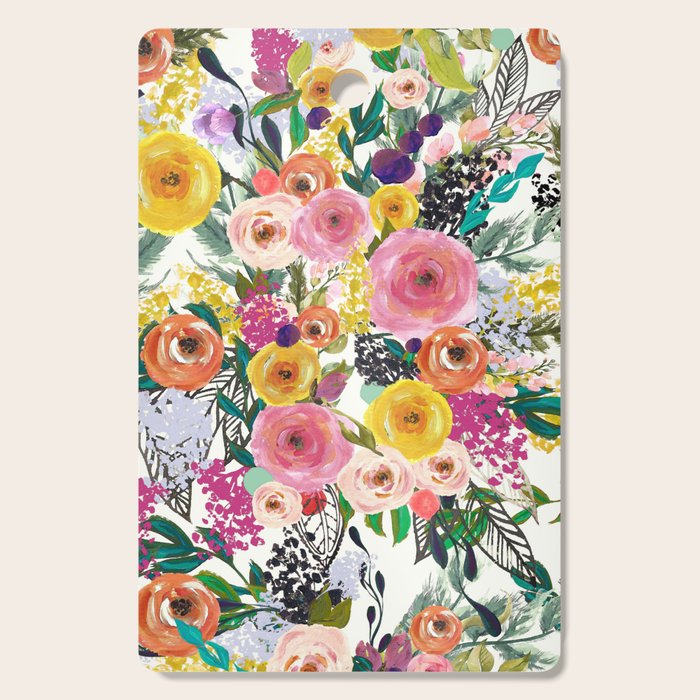 Autumn Blooms Cutting Board Gallery Image 1