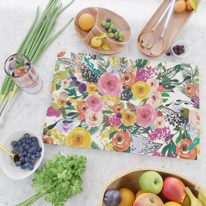Autumn Blooms Cutting Board Gallery Image 2