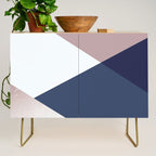 Geometrics - blush indigo rose gold Credenza Gallery Image 1