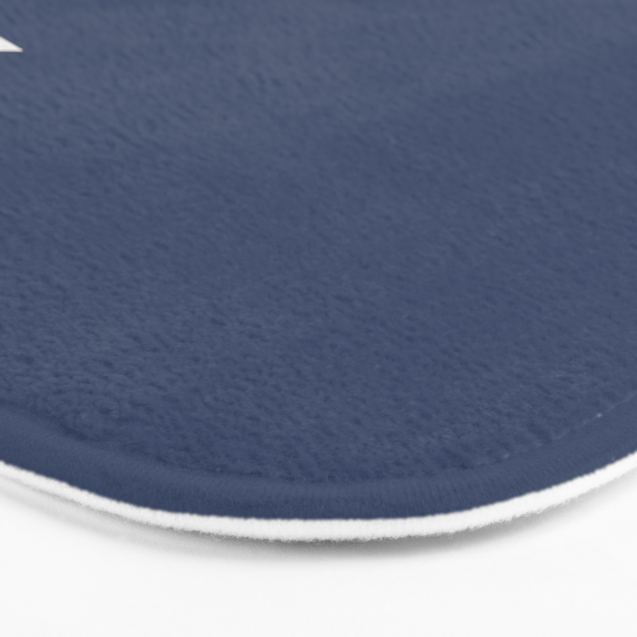 Geometrics - blush indigo rose gold Bath Mat Gallery Image 3