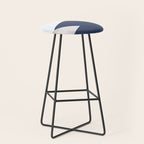 Geometrics - blush indigo rose gold Stool Gallery Image 1