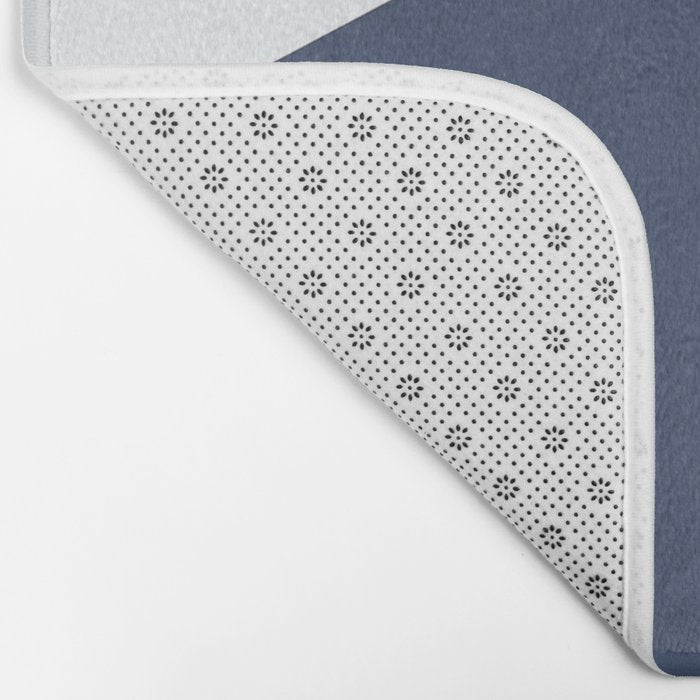 Geometrics - blush indigo rose gold Bath Mat Gallery Image 2