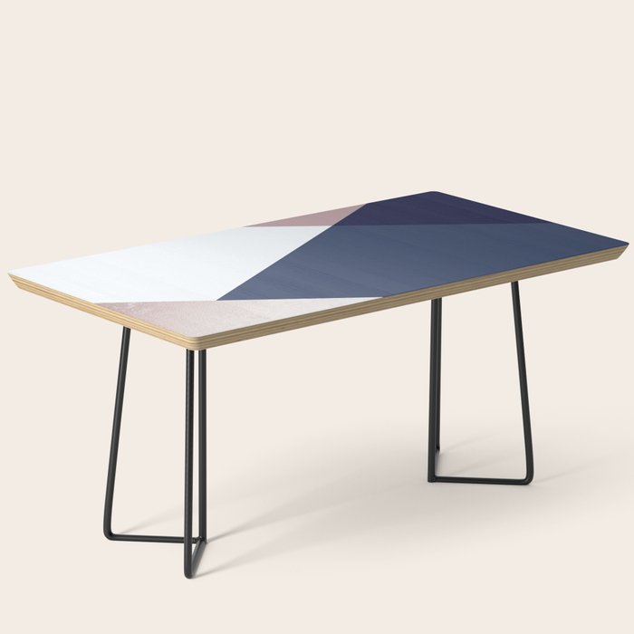 Geometrics - blush indigo rose gold Coffee Table Gallery Image 1