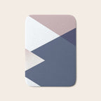 Geometrics - blush indigo rose gold Bath Mat Gallery Image 1