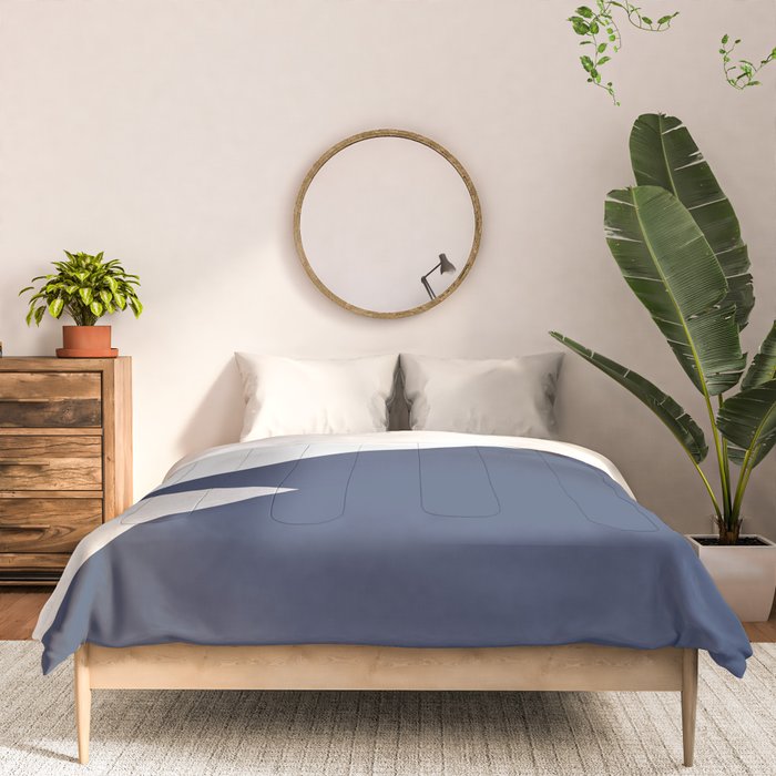 Geometrics - blush indigo rose gold Comforter Gallery Image 3