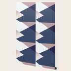 Geometrics - blush indigo rose gold Wallpaper Gallery Image 2