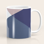 Geometrics - blush indigo rose gold Coffee Mug Gallery Image 1