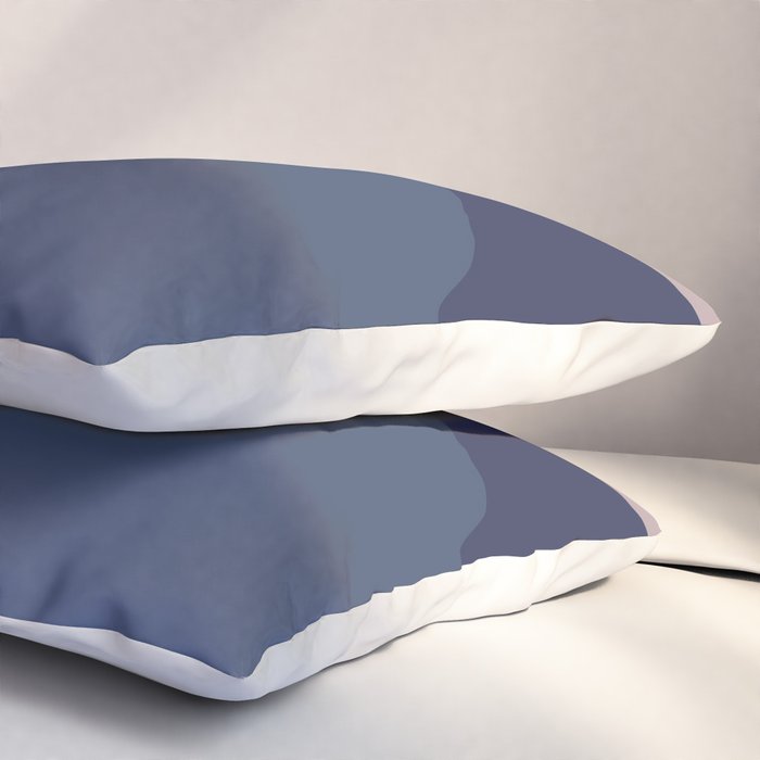 Geometrics - blush indigo rose gold Pillow Sham Gallery Image 3