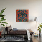 Avar Daghestan Northeast Caucasus Kilim Print Wood Wall Art Gallery Image 2
