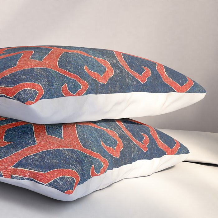 Avar Daghestan Northeast Caucasus Kilim Print Pillow Sham Gallery Image 3
