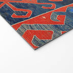 Avar Daghestan Northeast Caucasus Kilim Print Welcome Mat Gallery Image 2