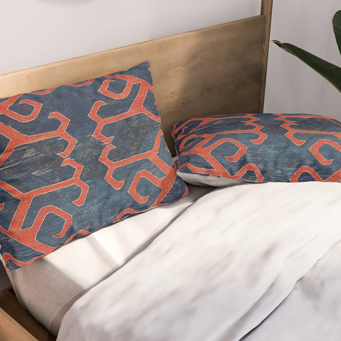 Avar Daghestan Northeast Caucasus Kilim Print Pillow Sham Gallery Image 2
