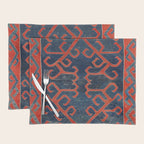 Avar Daghestan Northeast Caucasus Kilim Print Placemat Gallery Image 1