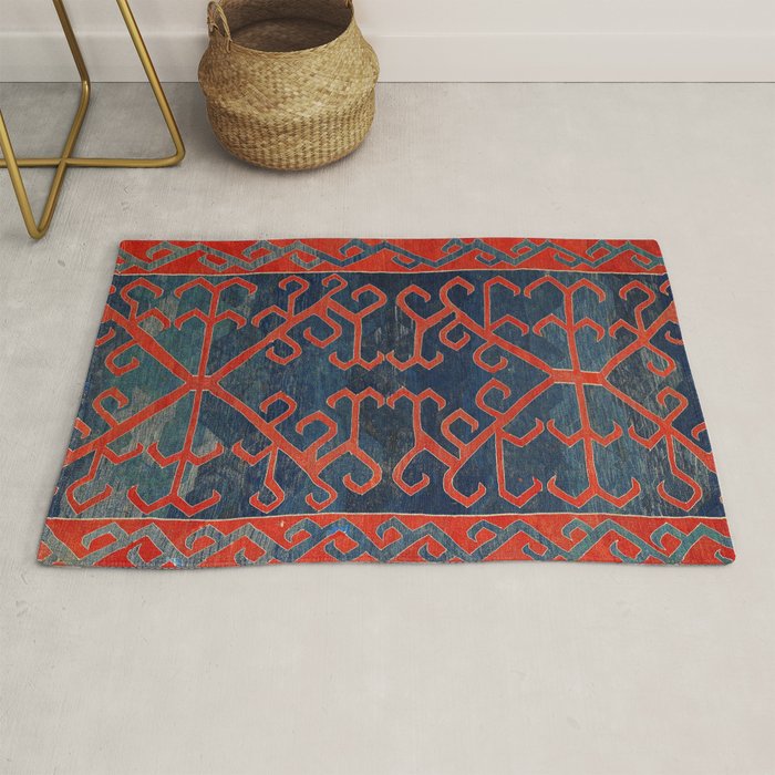 Avar Daghestan Northeast Caucasus Kilim Print Rug Gallery Image 1