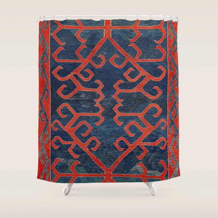 Avar Daghestan Northeast Caucasus Kilim Print Shower Curtain Gallery Image 1