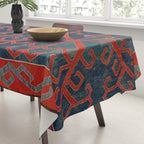 Avar Daghestan Northeast Caucasus Kilim Print Tablecloth Gallery Image 3